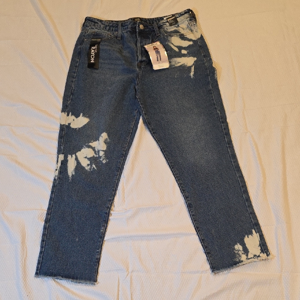Distressed Blue Jeans